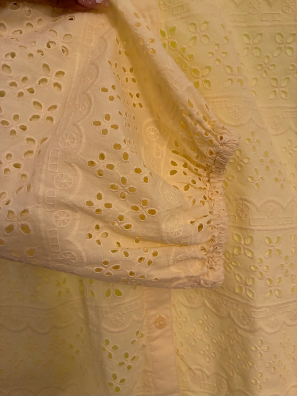 Talbots Eyelet Blouse - Picture 4 of 8